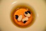 Restaurant Cinco: "beans" in collagen bouillon