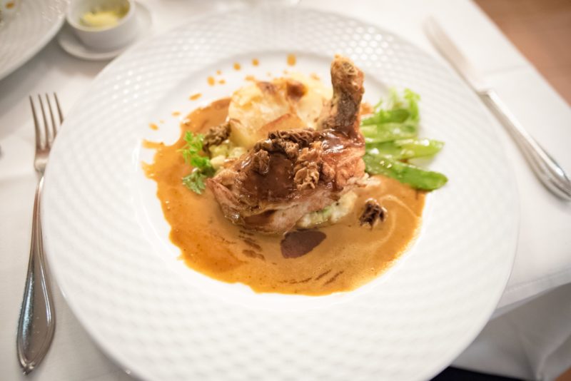 French restaurant in Munich – Guinea fowl