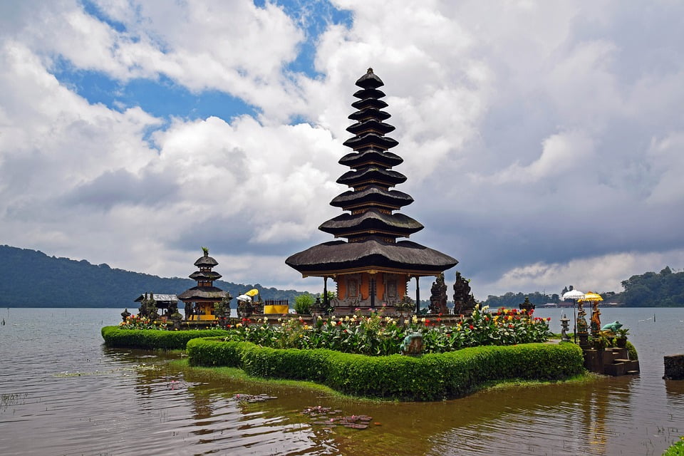 A traditional temple structure in Bali