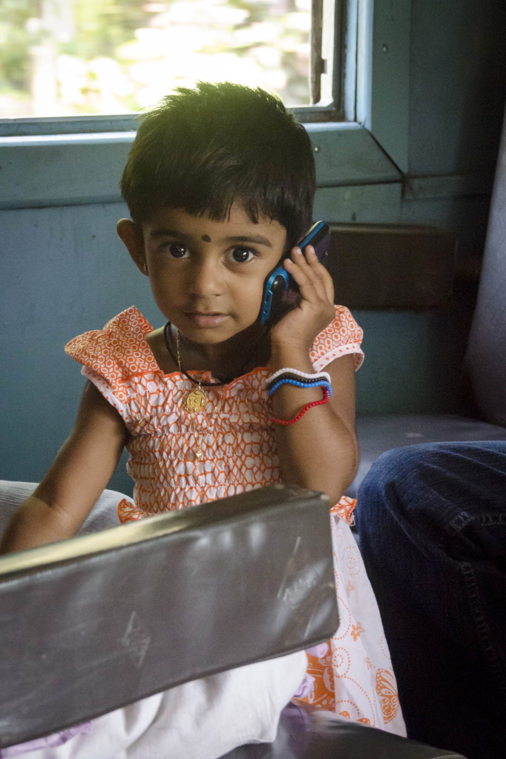 Visiting Sri Lanka: A passenger on a train