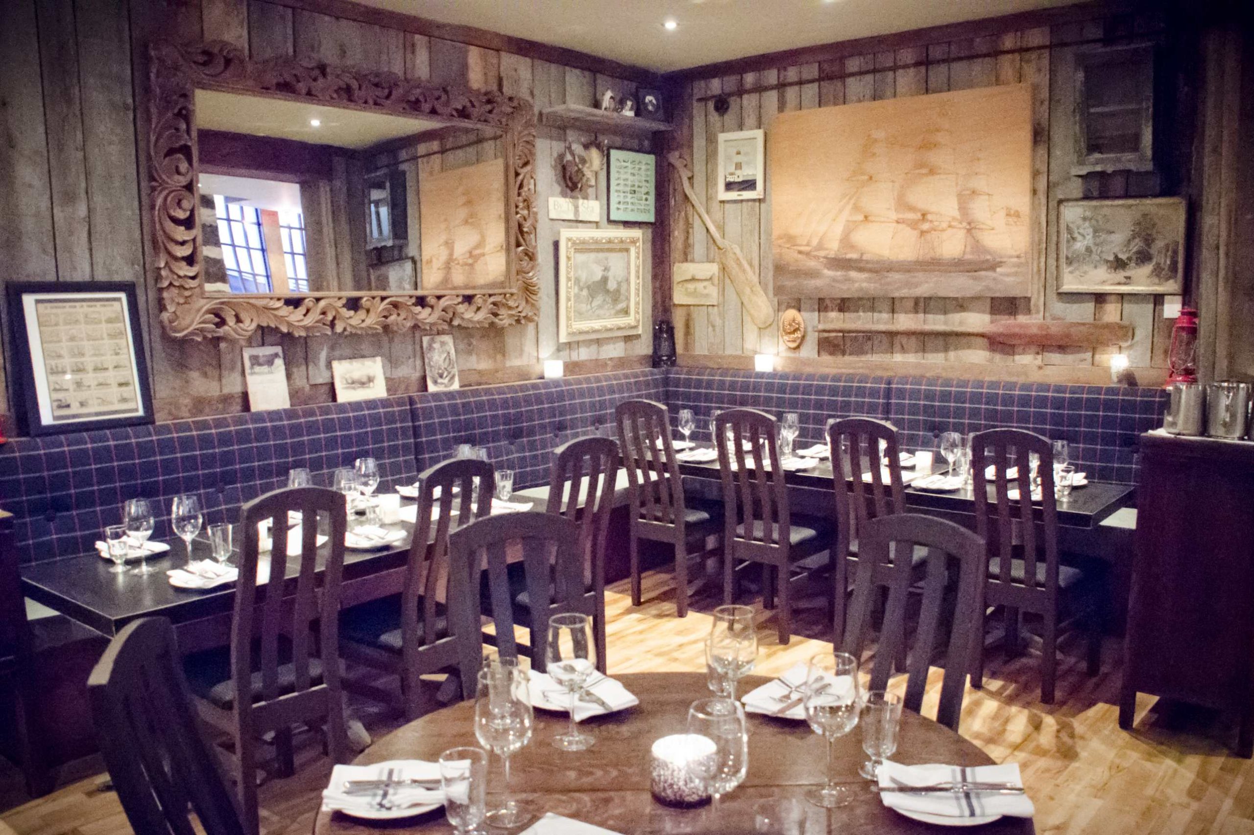 The dining room