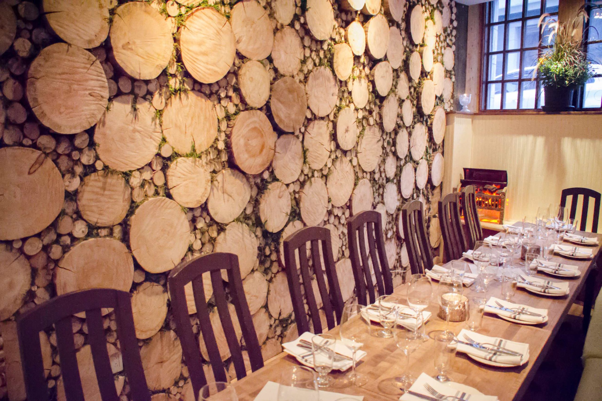 A birch wall!