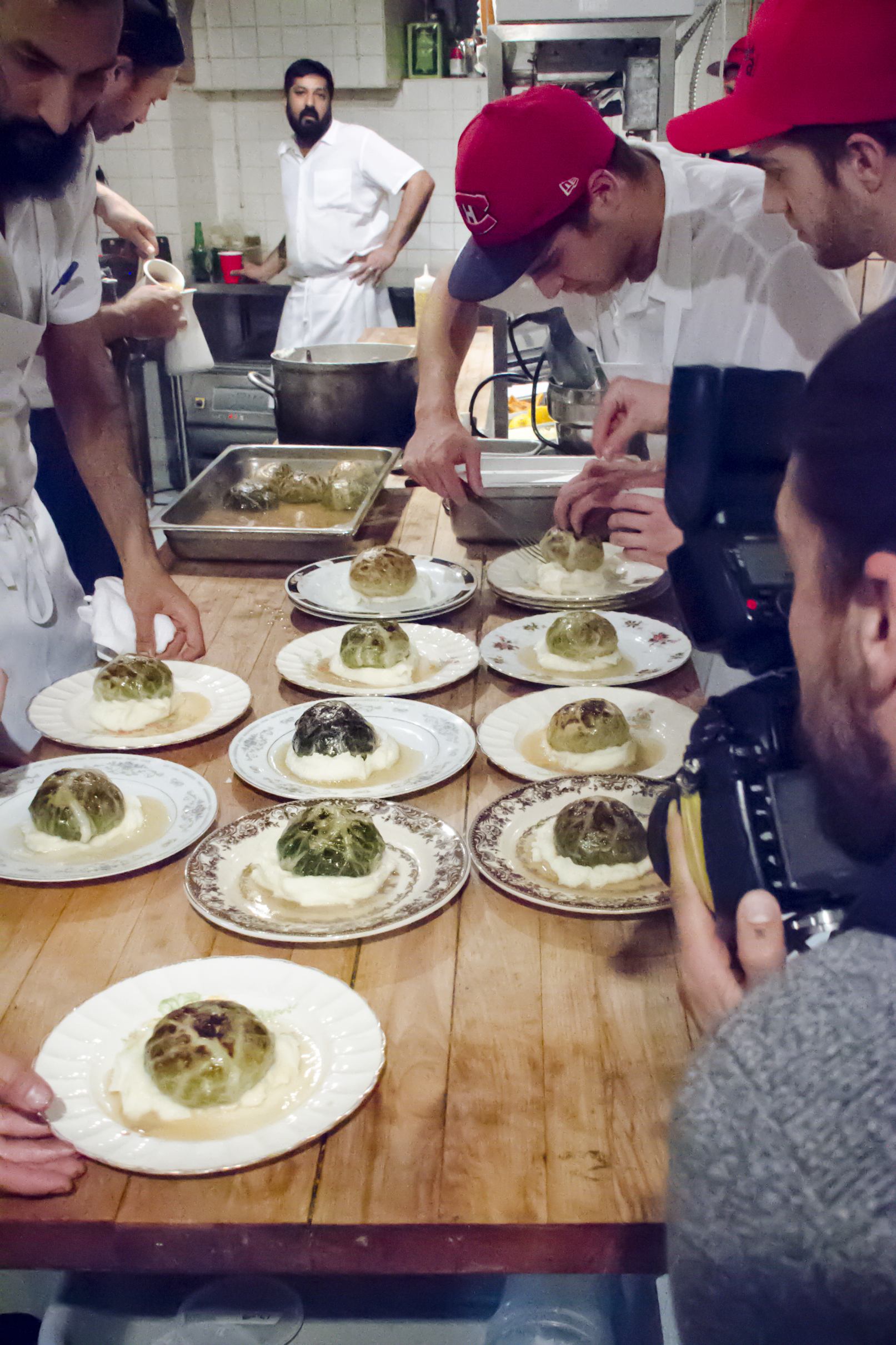 Hard work in the kitchen