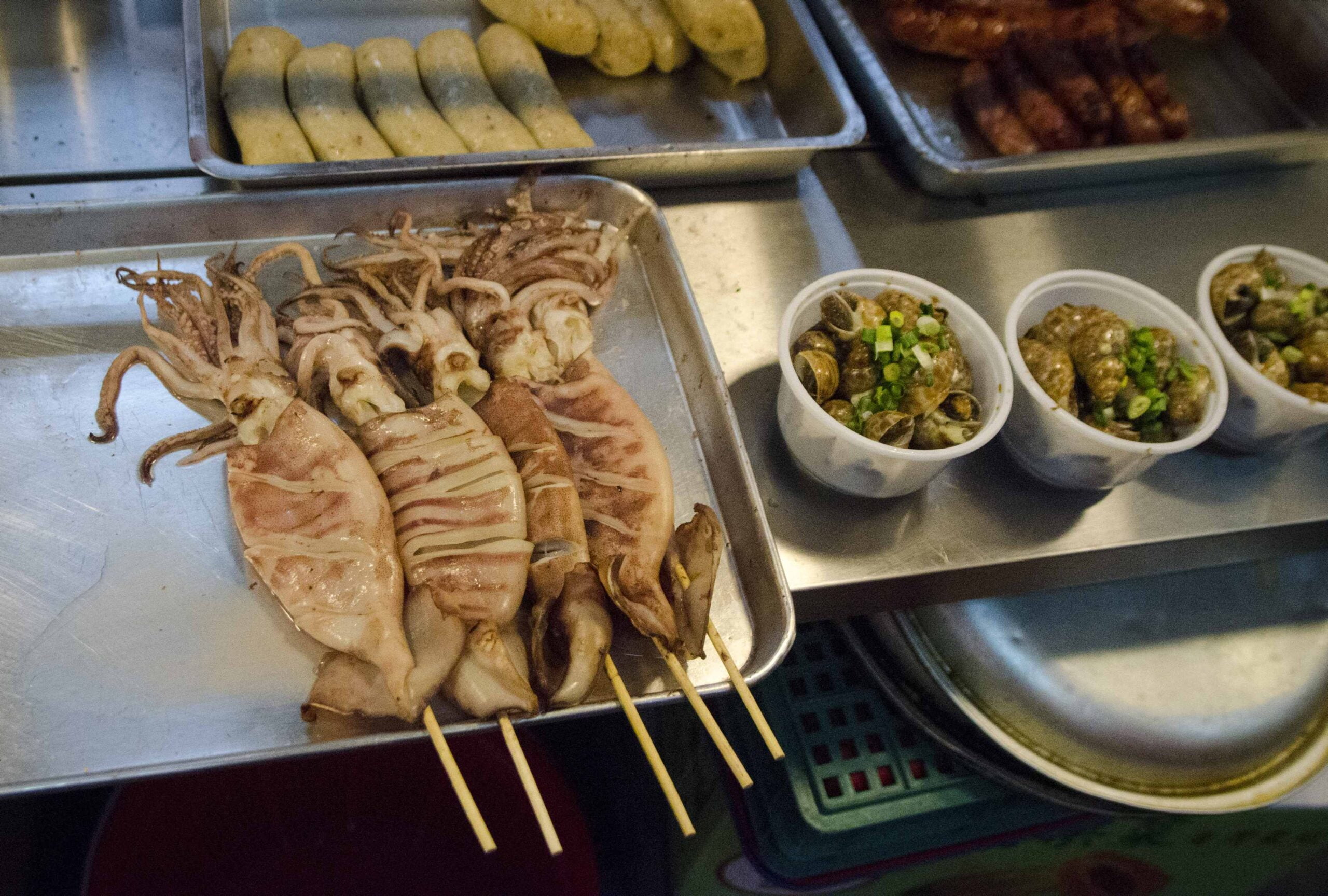 Cuisine de rue à Taïwan: Poulpe grillé