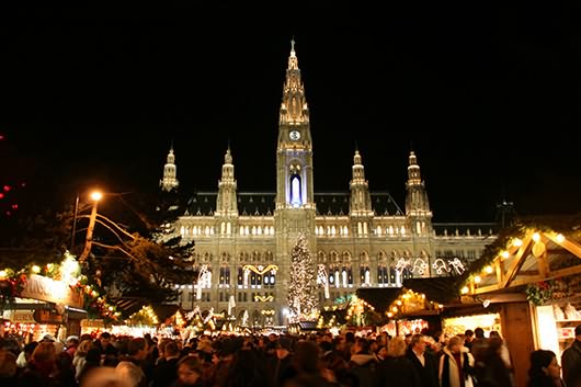 The Rathaus building in Vienna