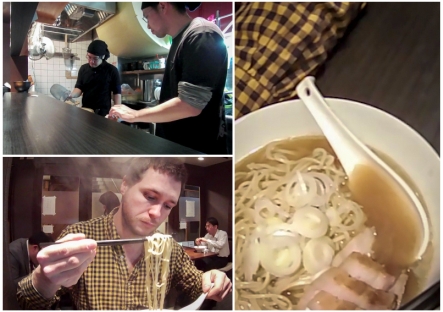 Soupe japonaise innovante incorporant de l'huile d'olive dans son bouillon clair.