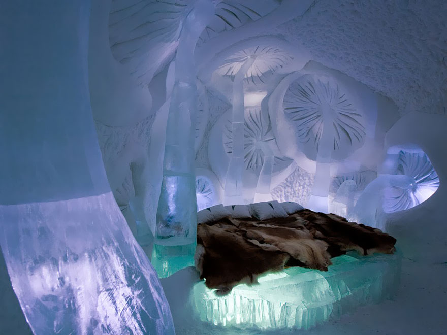 The IceHotel in Jukkasjarvi, Sweden