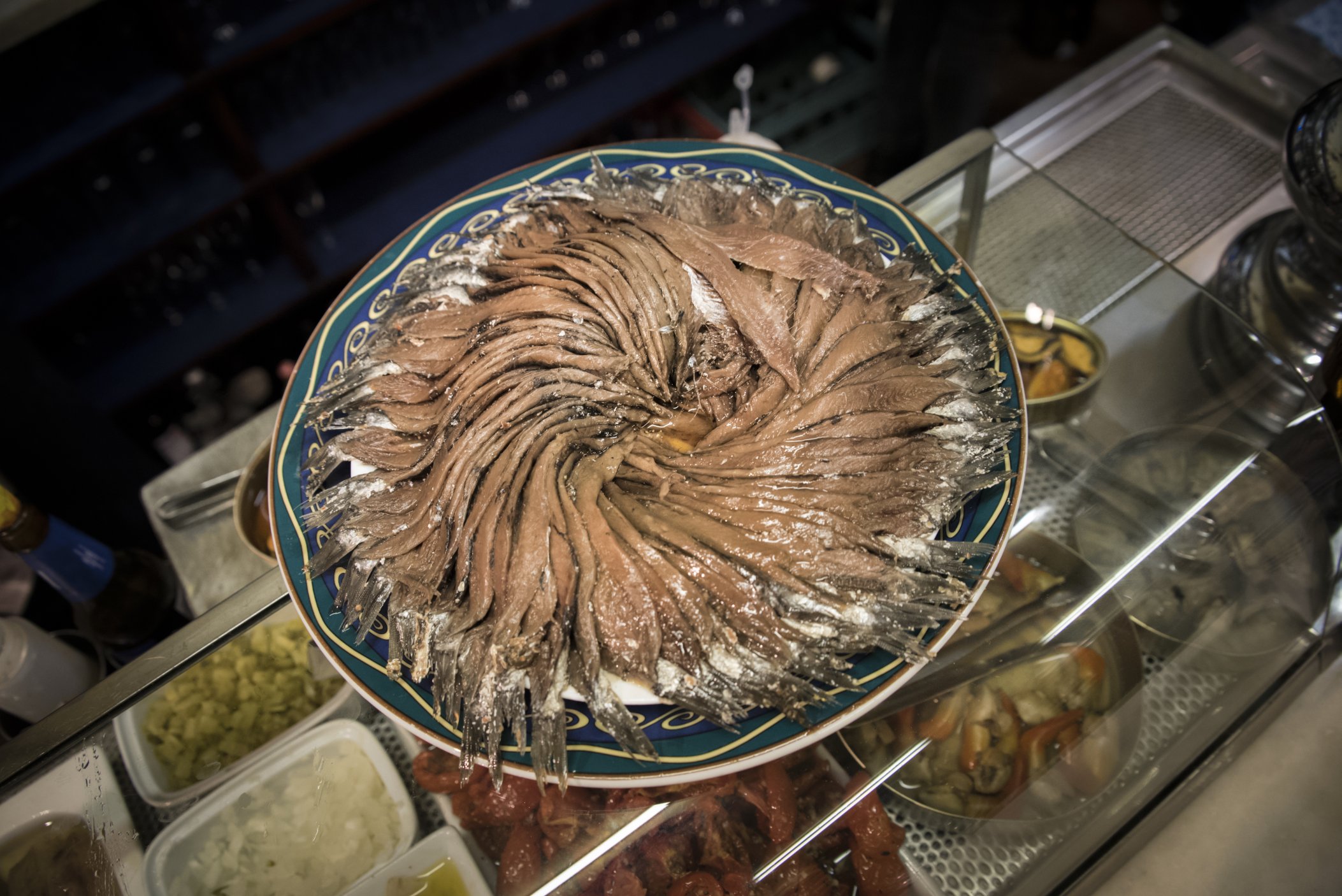 Tapas à Barcelone - El Xampagnet: Des Anchois