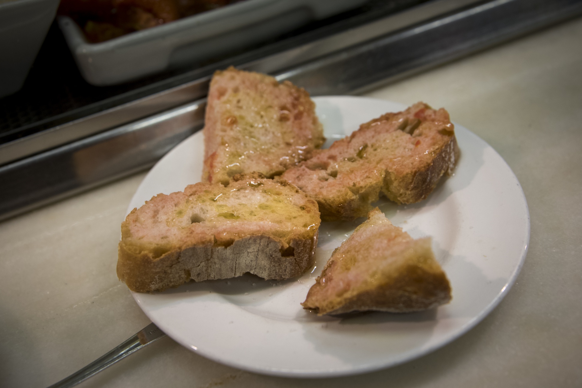 Tapas à Barcelone - El Xampagnet: Pa amb tomàquet