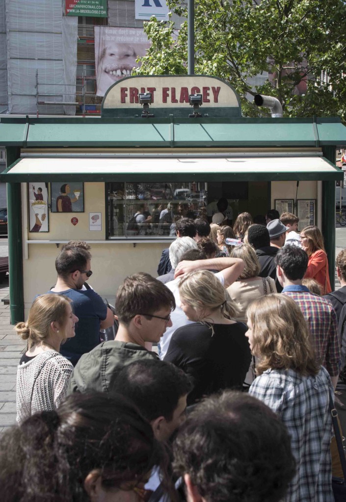 A local friterie stand near Brussels
