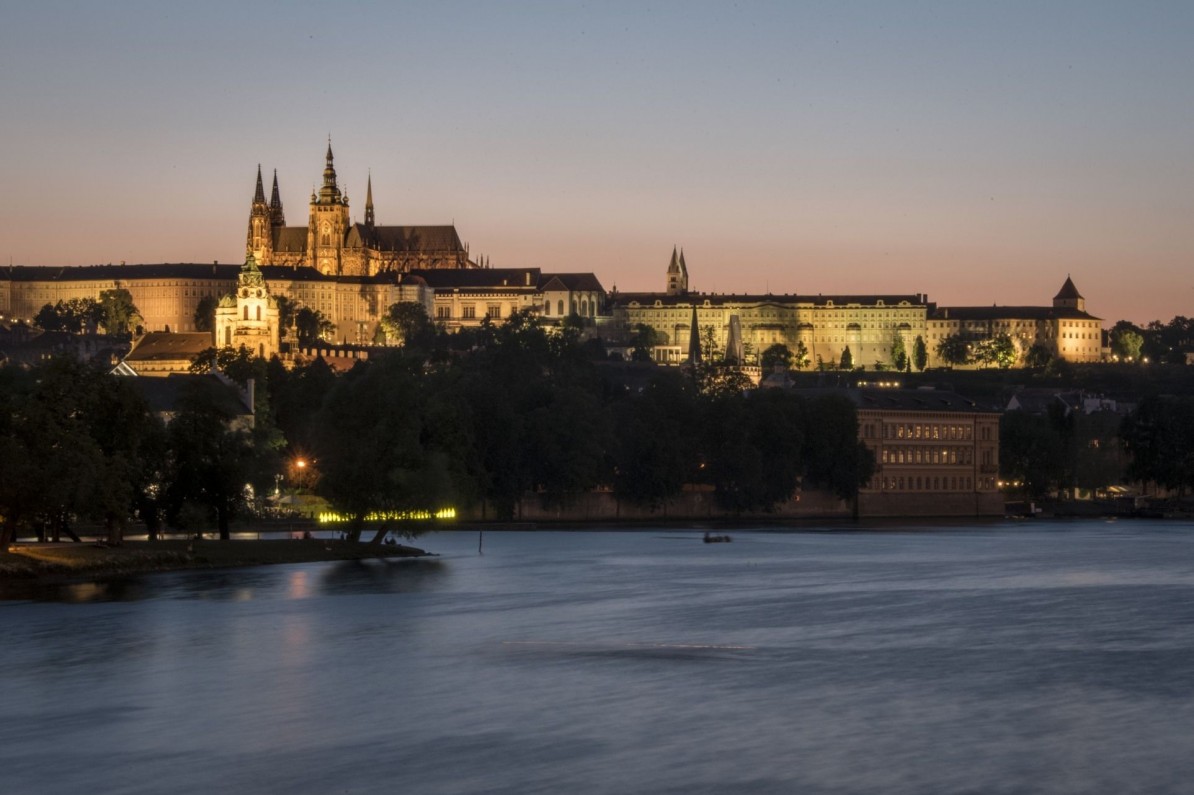 The historic architecture of the Prague Castle
