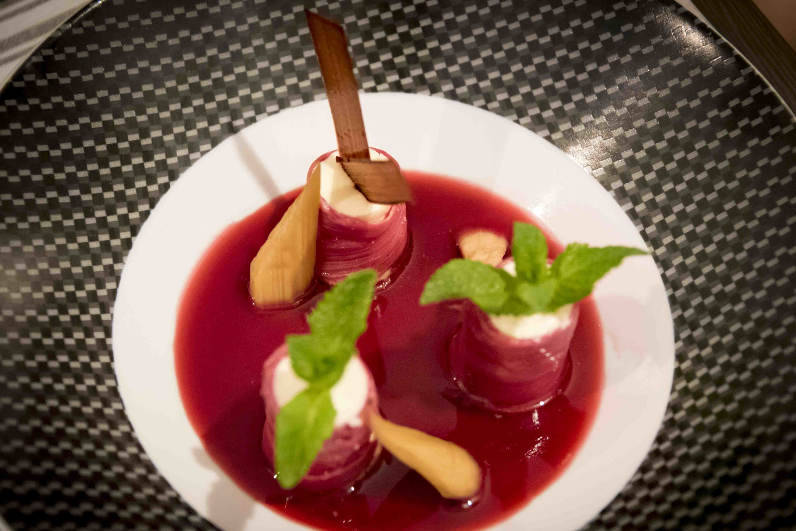 Rhubarbe et chocolat blanc