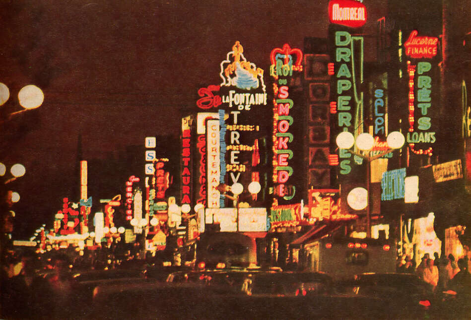 La plaza St-Hubert en 1963 - Crédit photo bilan.usherbrooke.ca