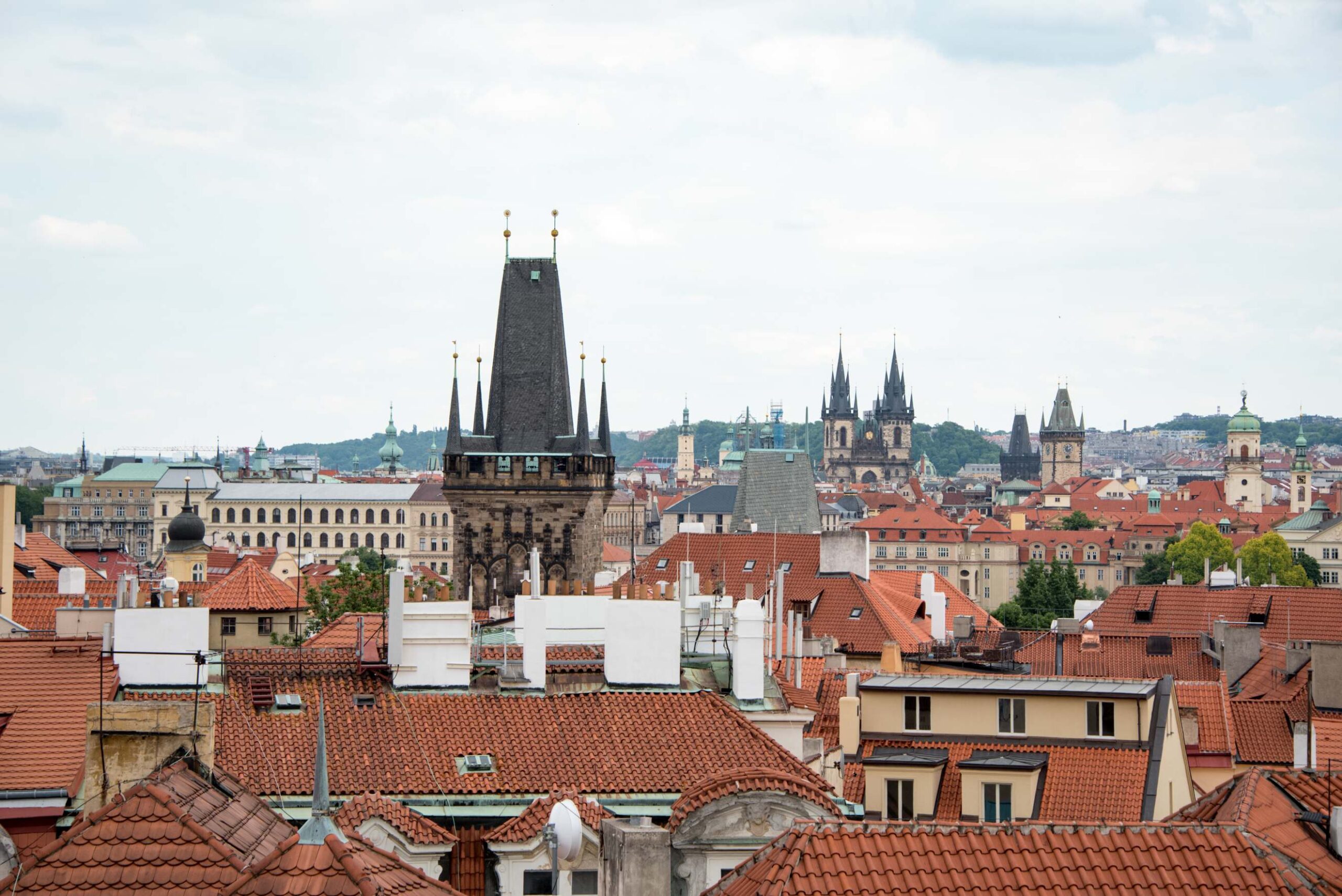 Coda, Prague - La vue de la terrasse du restaurant