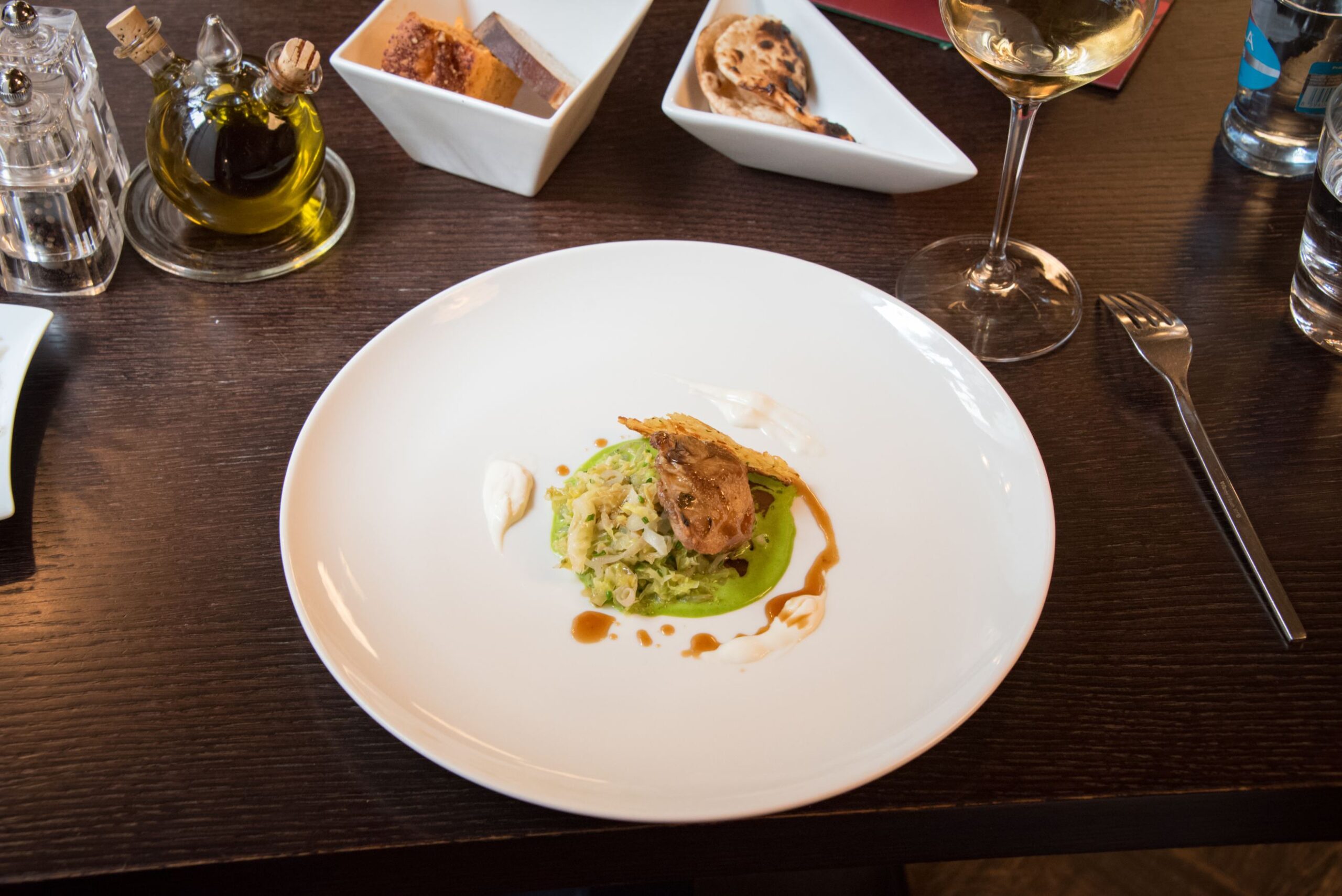 V Zátiší, Prague - Poitrine de caille rôtie et Kuba