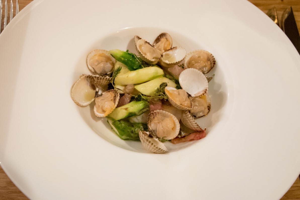 Le Timbre - Cockle, Hake and Asparagus