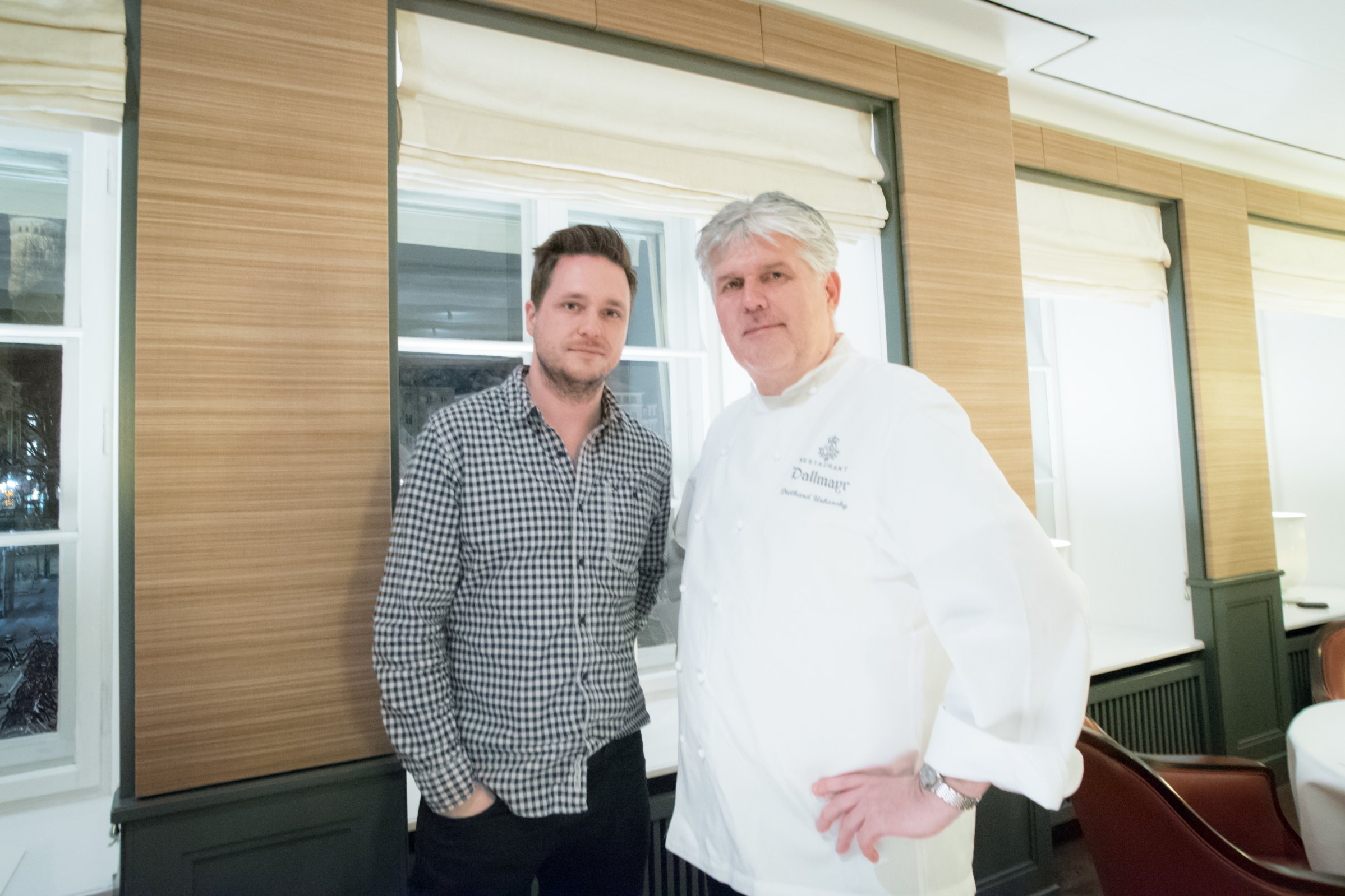 Dallmayr, restaurant à Munich: Cedric Lizotte et Chef Diethard Urbansky
