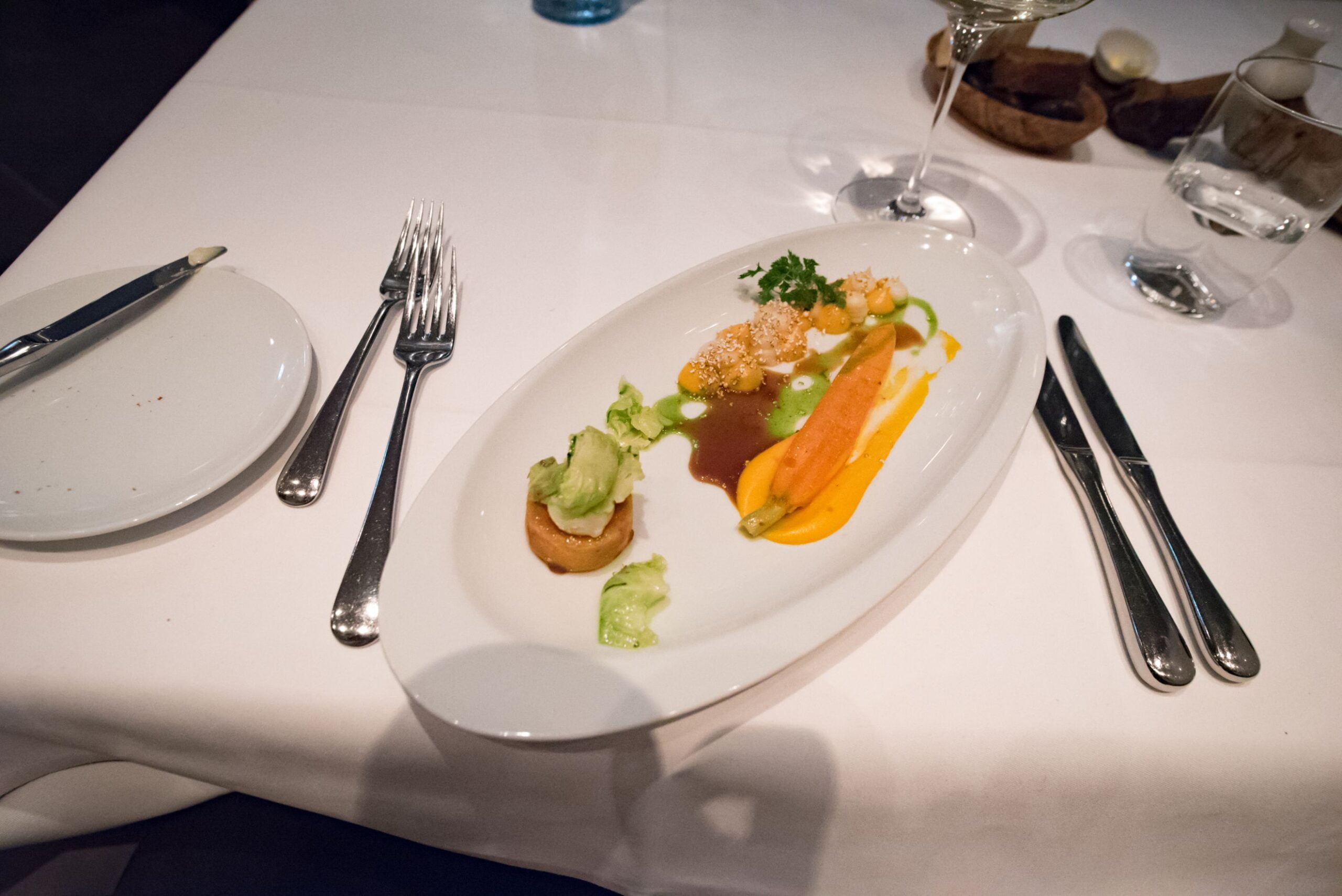 Tian, restaurant végétarien à Munich - Carottes, choux de Bruxelles