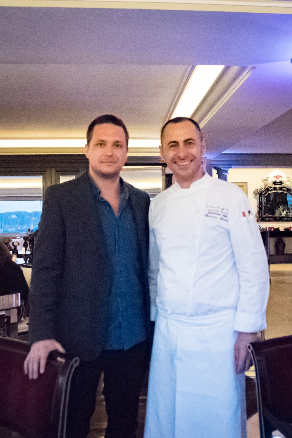 Imago Restaurant in Hassler Hotel Rome - Cedric Lizotte and chef Francesco Apreda