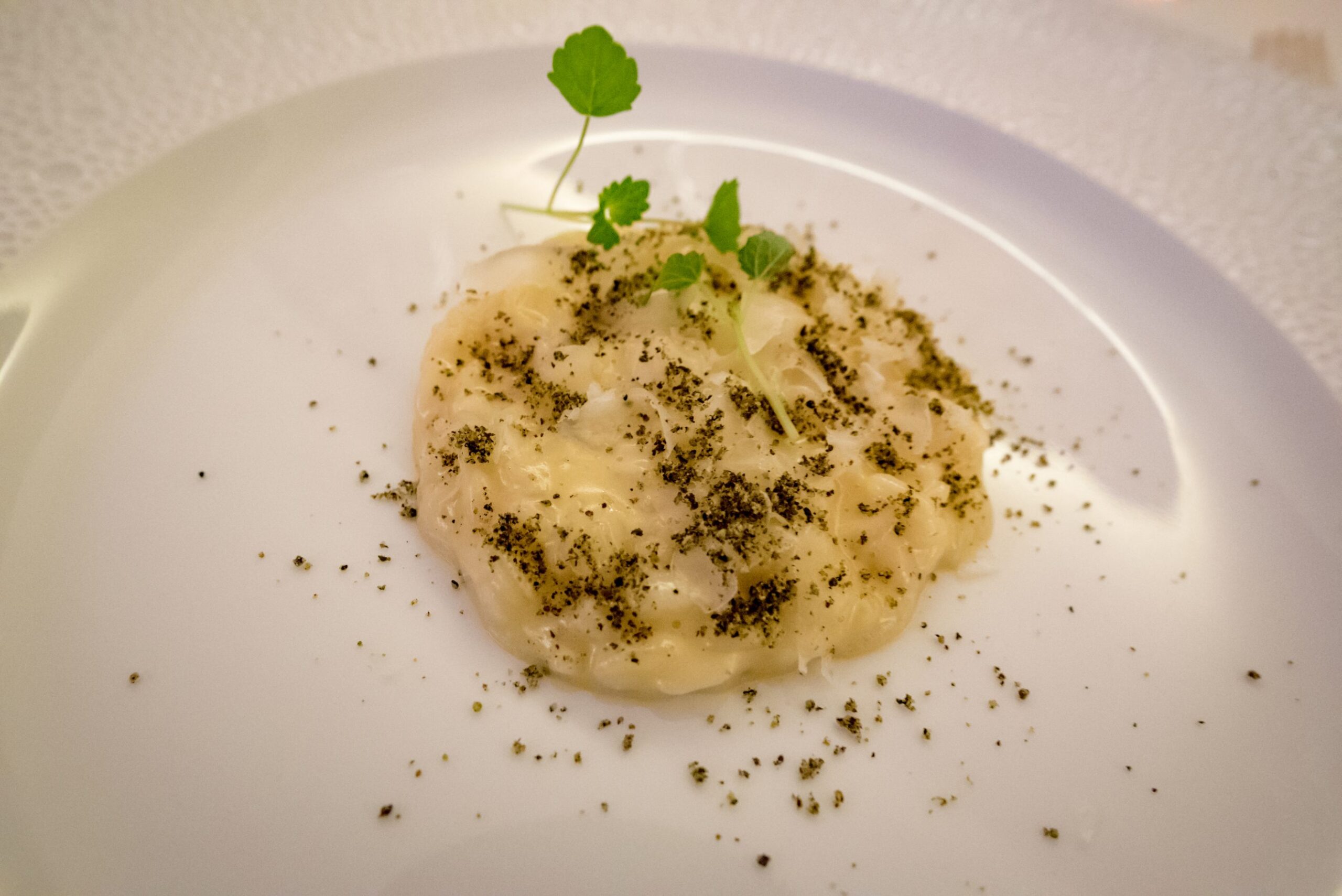 Imago Restaurant in Hassler Hotel Rome - Cacio e pepe Risotto