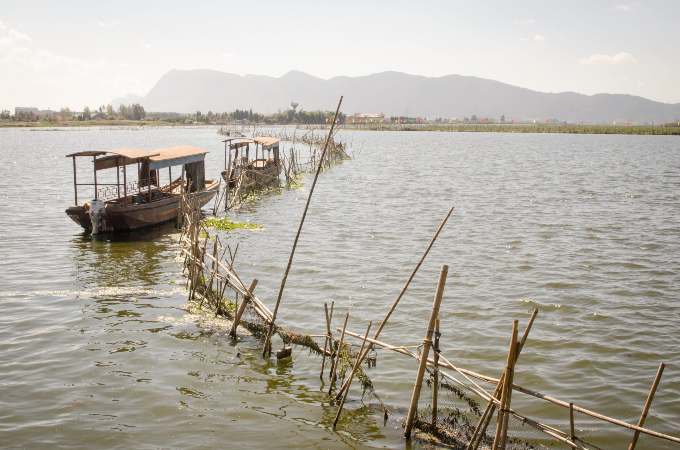 Le lac Dian, près de Kunming, Yunnan, Chine