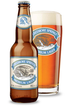 A serving of Creemore Springs beer
