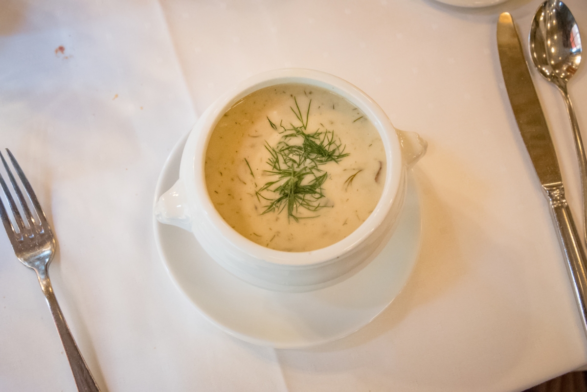 A bowl of Kulajda soup