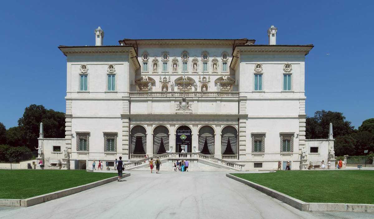 The Galleria Borghese building in Rome Italy