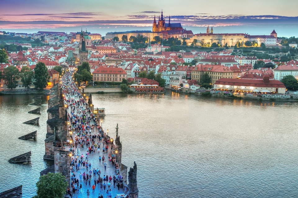 Historic architectural structures in Prague