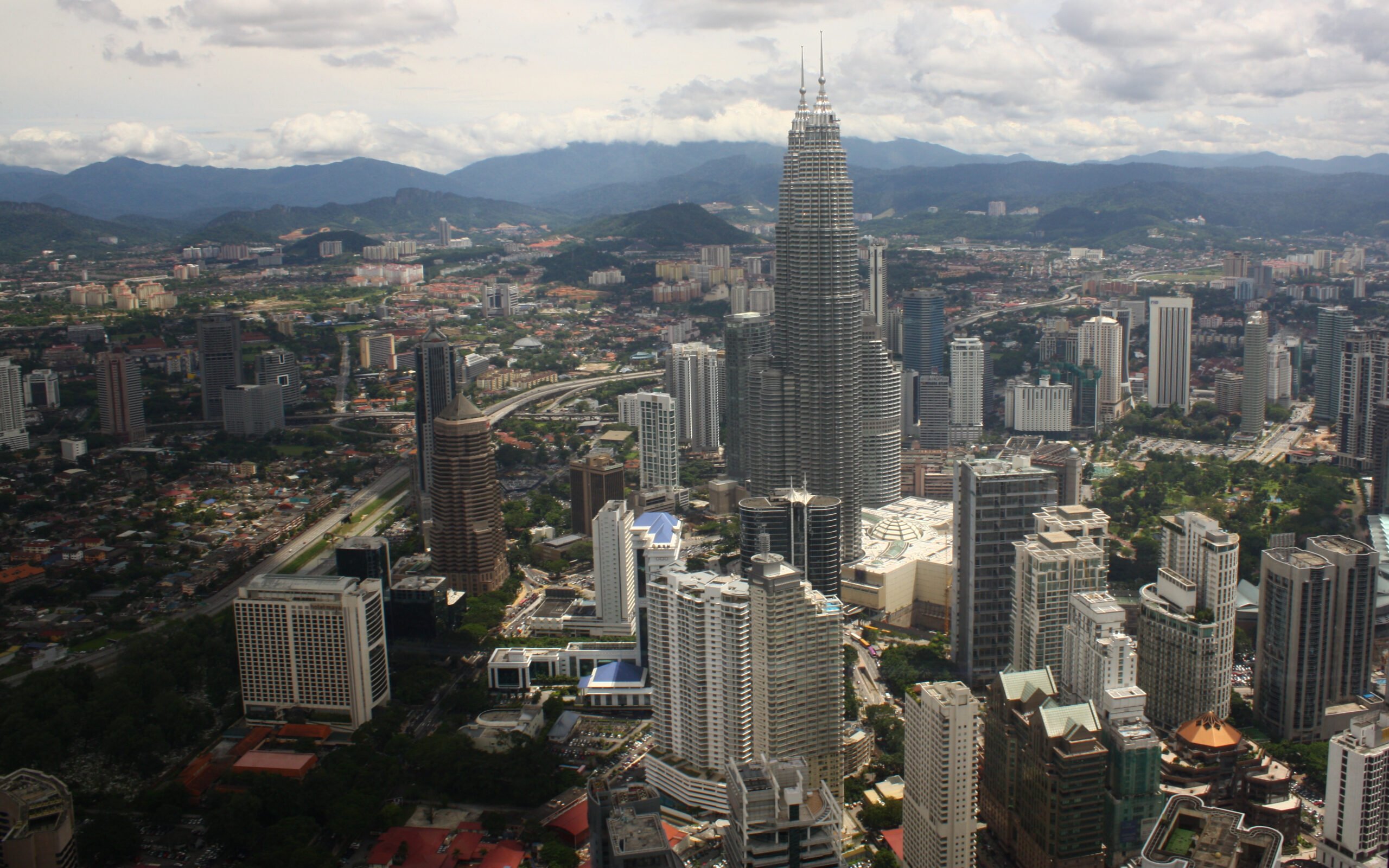 KLCC seen from the Menara Kuala Lumpur Tower