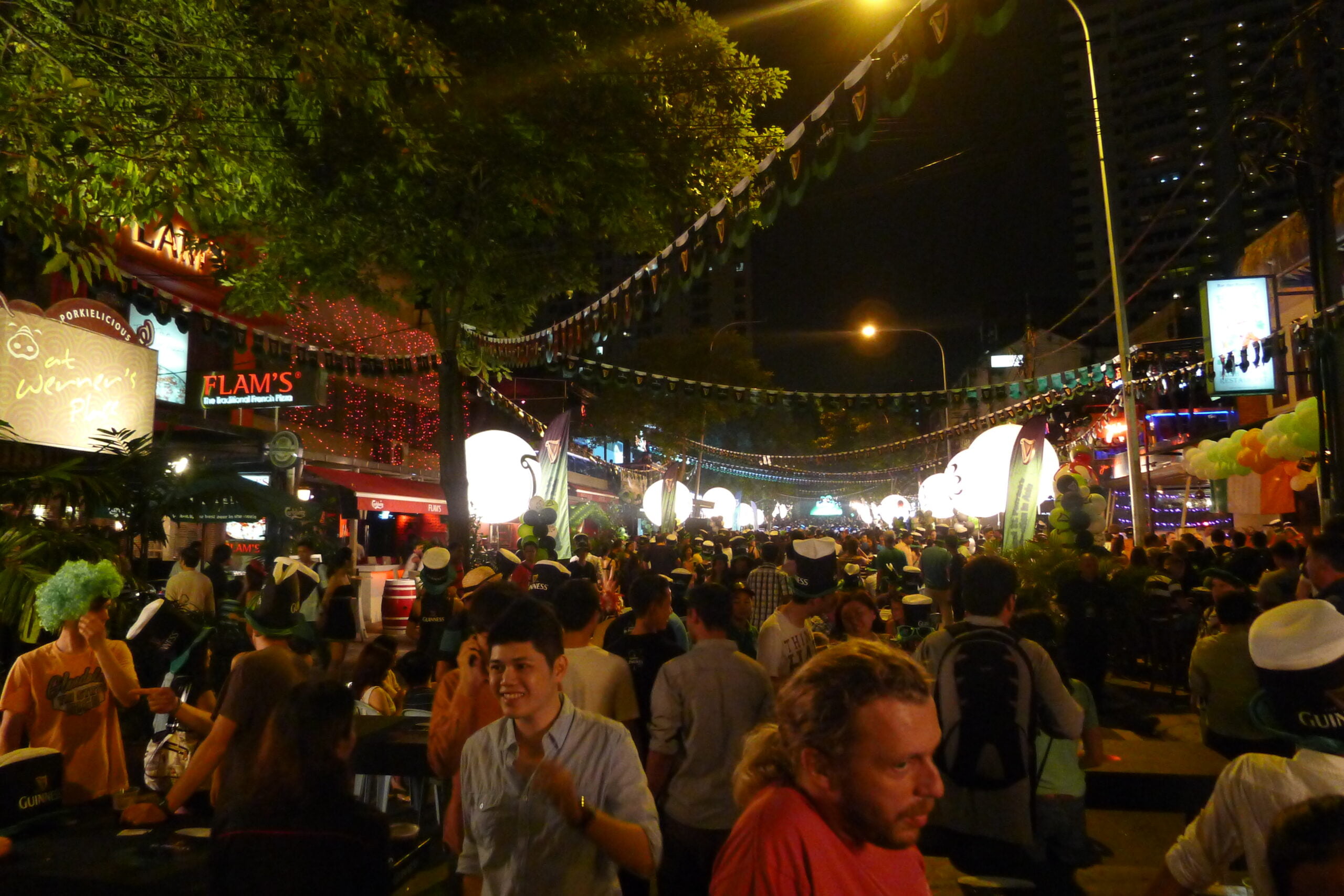 A night market scene in Kuala Lumpur