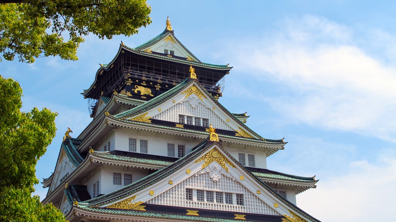 Temple building in Osaka