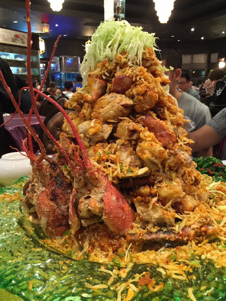 Delicious Destinations Toronto - A tower of fried breaded lobsters