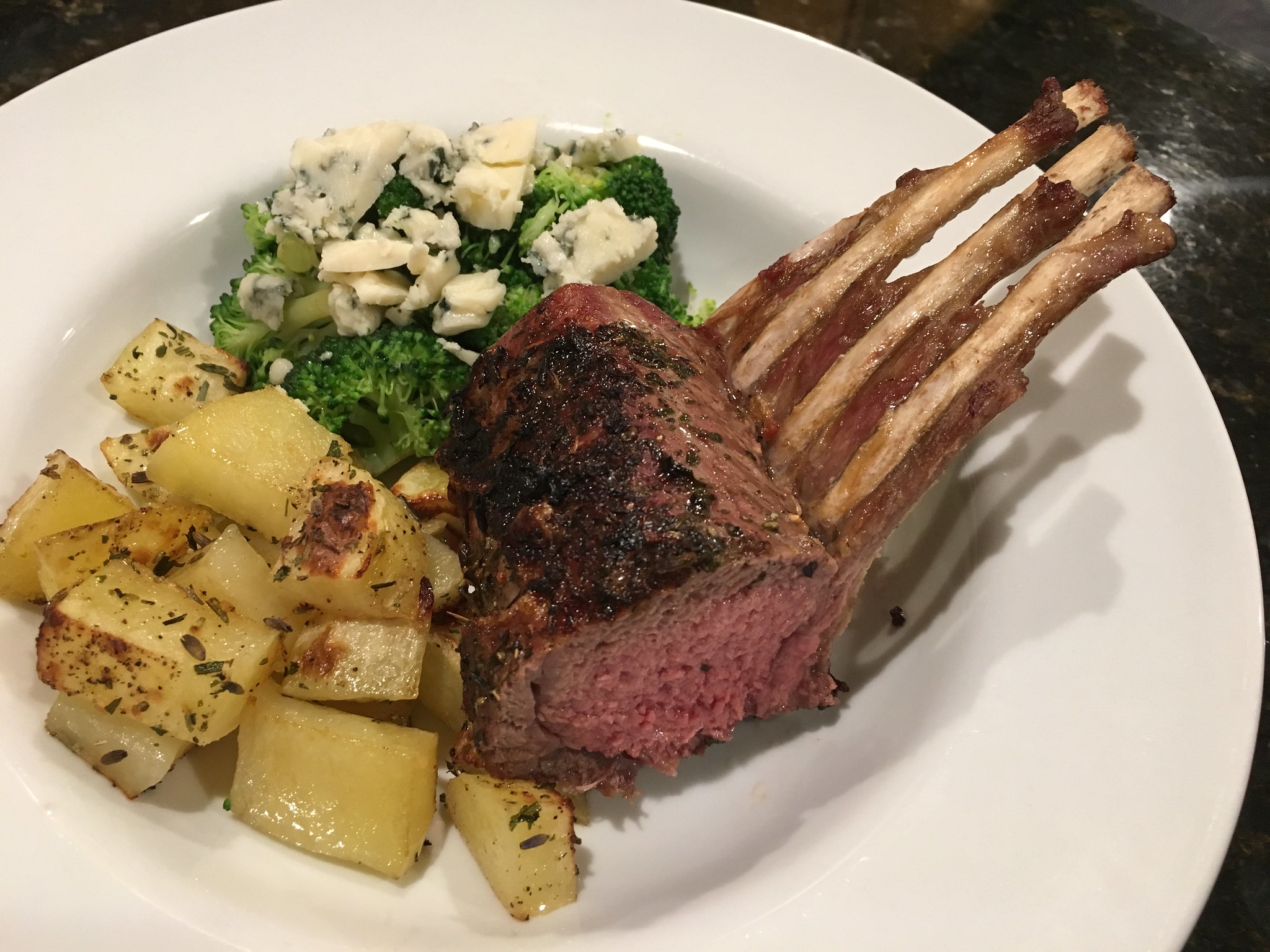 Roasted Rack of Lamb - photo by Neeta Lind under CC BY 2.0