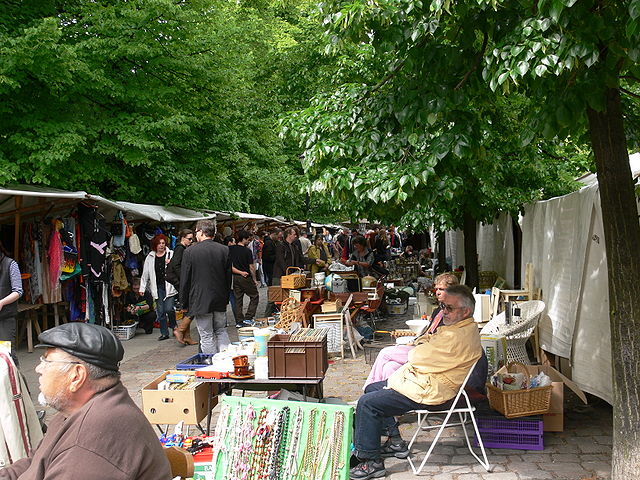 Flea Market at Arkonaplatz - photo by Andreas Praefcke under CC-BY-3.0