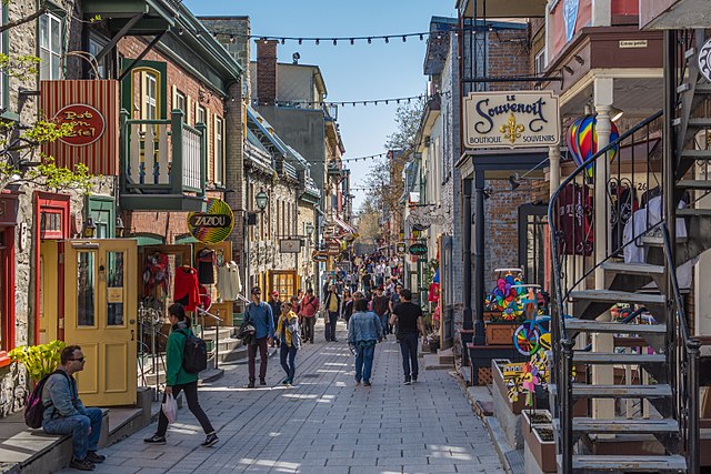 free things to do in Quebec - Quartier Petit Champlain - photo by The Photographer under CC-BY-SA-4.0