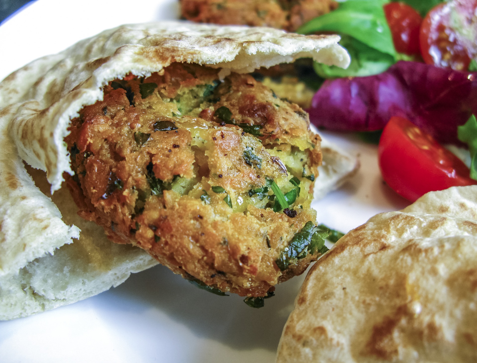 Falafel photo by Riopix Pixabay License Free for commercial use.No attribution required.