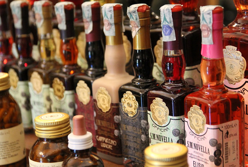 products sold at Officina Profumo Farmaceutica di Santa Maria Novella - photo by Roving-Aye! under CC BY-SA 2.0
