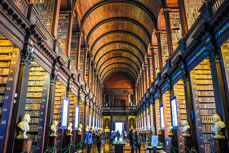 The Old Library at the Trinity College - Book of Kells - photo by Bro. Jeffrey Pioquinto, SJ under CC BY 2.0