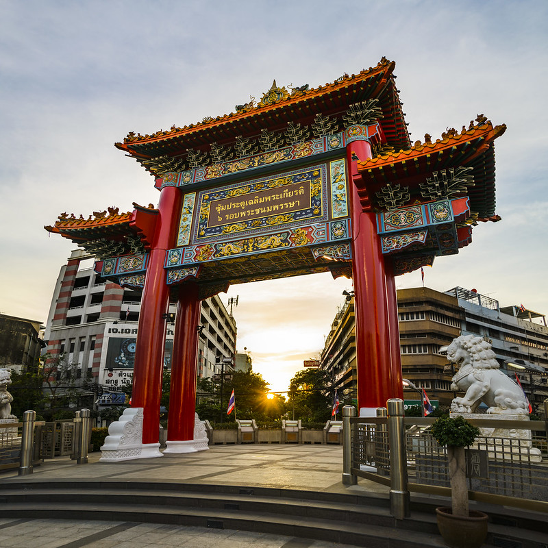 free things to do in Bangkok - Chinatown Gate in Bangkok - photo by Anthony Tong Lee under CC BY-ND 2.0