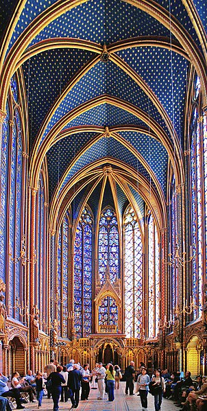 Sainte-Chapelle - Upper Chapel, Paris, France - photo by Didier B (Sam67fr) under CC-BY-SA-2.5