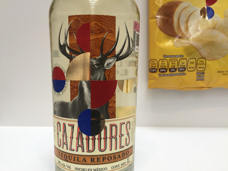 tequila bottle bottle "intervened' by Gabriel Orozco as part of the OROXXO exhibition in kurimanzutto - photo by Paul Keller under CC BY 2.0