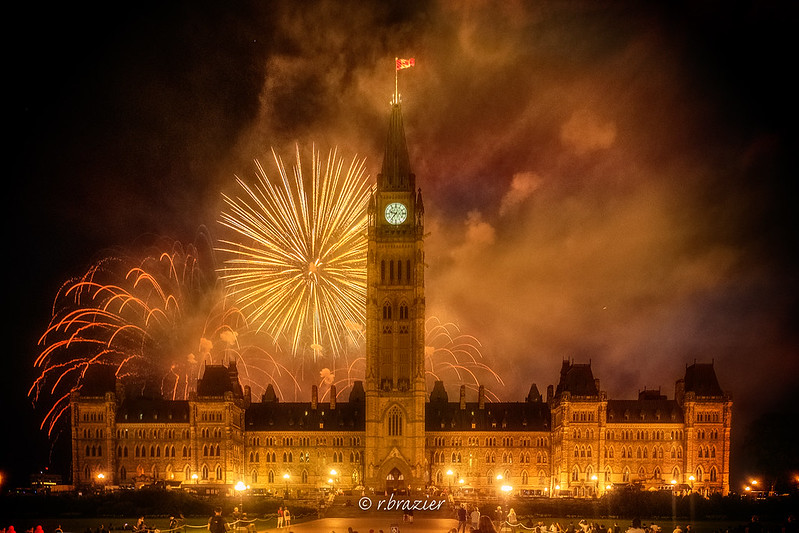 Canada Day Fireworks at Parliament Hill - photo by Rod Brazier under CC BY-ND 2.0