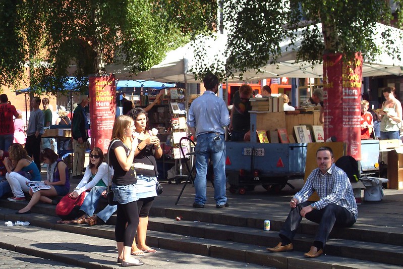 Temple Bar Book Market - photo by Barnacles Budget Accommodation under CC BY 2.0
