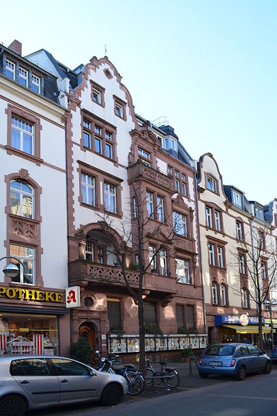 Some of the structures along Berger Straße - photo by Karsten11 under CC-Zero