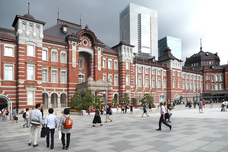 Tokyo Station - photo by Bernard Spragg. NZ under Public Domain Mark 1.0