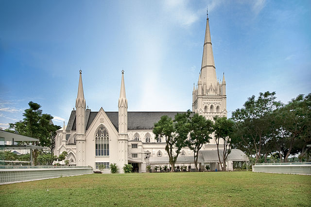 St. Andrew's Cathedral, Singapore - photo by Someformofhuman. under CC-BY-SA-3.0