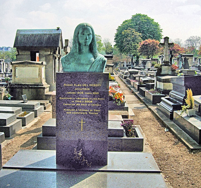 Andre Almo Del Debbio's Grave In Montparnasse Cemetery - Paris - photo by Jim Linwood from London under CC-BY-2.0