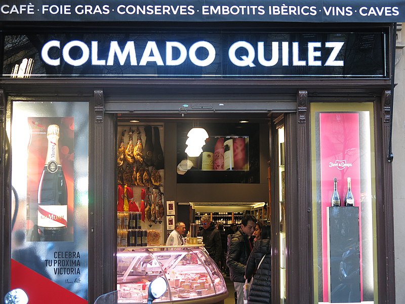 Colmado Quílez on Rambla de Catalunya - photo by Enric under CC-BY-SA-4.0