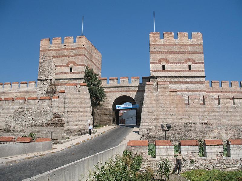 Belgrade Gate of the Theodosian Walls in Constantinople - photo by CrniBombarder!!! under Public Domain